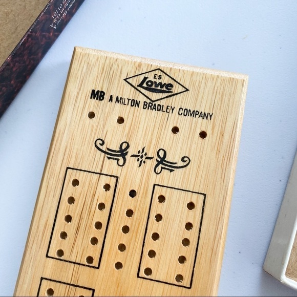 Vintage E.S. Lowe Cribbage Board #1503 With Original Box Pegs Instructions - Picture 7 of 10